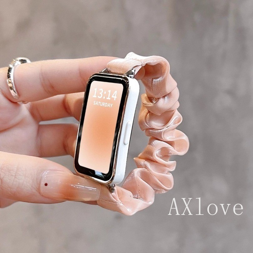ผ้าชีฟองสายเปลี่ยนสําหรับ หัวเว่ย วงดนตรี 11 มือโปร 10 9 8 7 6 สร้อยข้อมือยางยืดนุ่มสําหรับ หัวเว่ย ให้เกียรติ วงดนตรี 9 อุปกรณ์เสริม