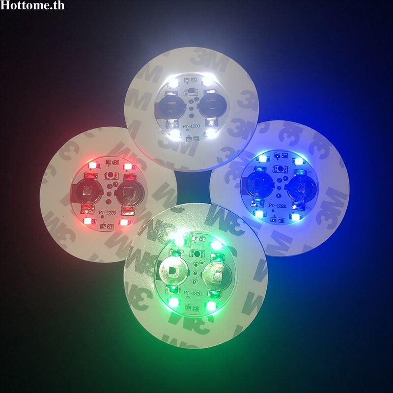 [Hottome.th]สติ๊กเกอร์แก้วน้ำเรืองแสง LED สีสันสดใสสำหรับบาร์ KTV ขวดไวน์ ไฟที่นั่ง