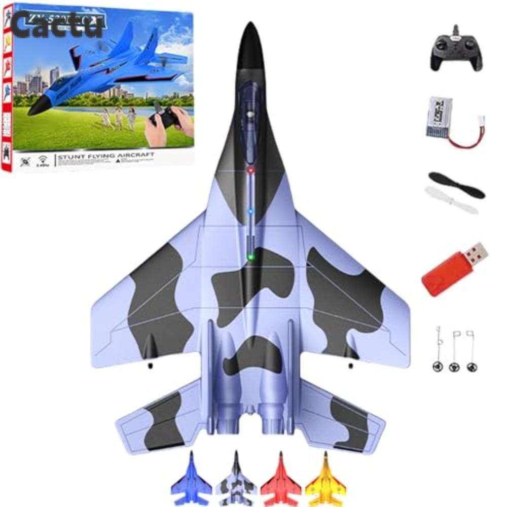 Cactu 2.4ghz Rc รีโมทคอนโทรล Fighter Plane, ไฟฟ้า ZY-530 รีโมทคอนโทรล Fighter Jet, ไฟที่มีสีสันโฟม U
