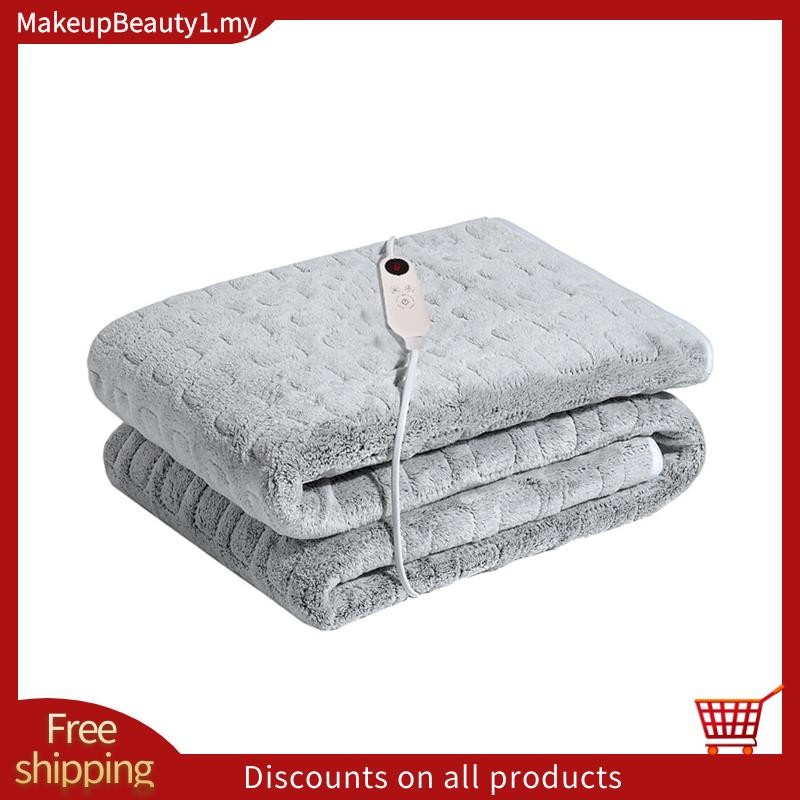 [ใน]ผ้าห่มไฟฟ้าหนาขึ้นเครื่องทําความร้อน 152X127 ซม.ผ้าห่มอุ่นเทอร์โมไทม์มิ่งผ้าห่มไฟฟ้าปลั๊ก EU