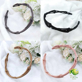 YOYO คาดผมแบบพับเก็บได้ แฟชั่น หลายสี สามารถเลือกได้ เหมาะสำหรับ สุภาพสตรี 1ชิ้น headband