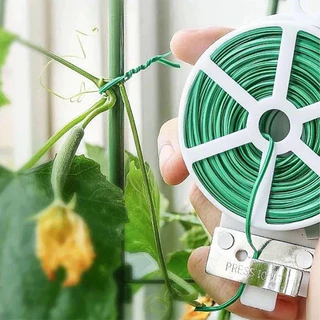 ส่งสินค้าทุกวัน ลวดอเนกประสงค์ 200 เมตร ลวดมัดต้นไม้ gardening tie ใช้งานง่ายสะดวกสบายพร้อมที่ตัดให้ในตัว