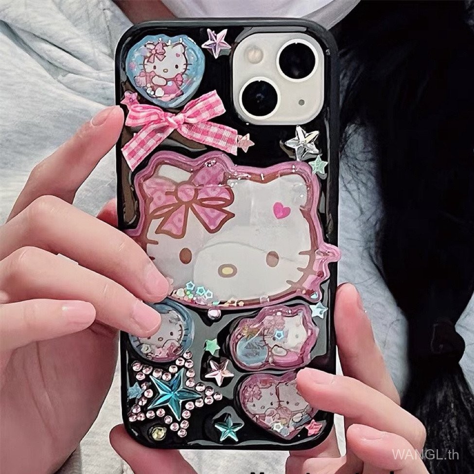 [คะแนนบวก 90%] เคสโทรศัพท์ KT Cat Apple 16 15 14 Pro Max iPhone 13 12 ผู้หญิง 11 เคสนุ่ม P3YB