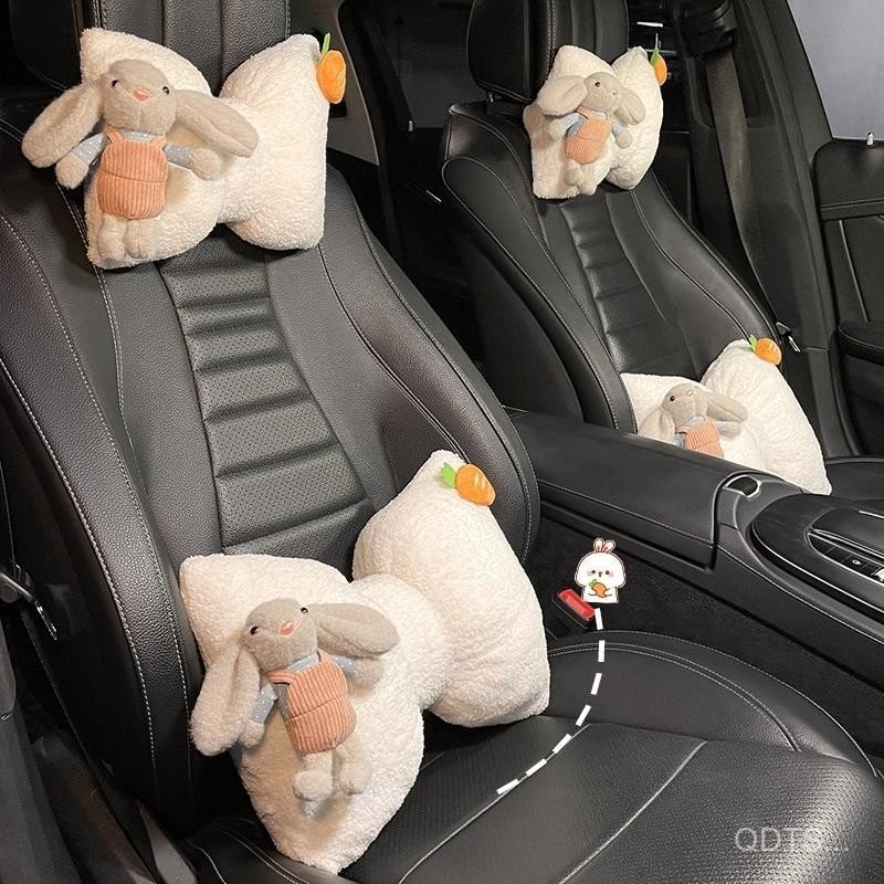 [1529 คนที่สะสม] เบาะรองหลังในรถ ฤดูหนาว น่ารัก การ์ตูน ป้องกันคอ เบาะรองศีรษะ เบาะนั่งในรถ เบาะรองห