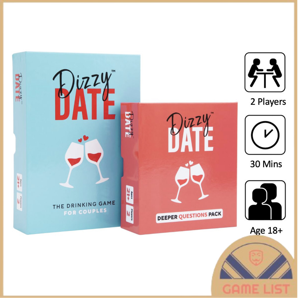 [ร้านค้าในพื้นที่]Dizzy Date Adult Party Drinking Card Game Couple Game Date Night