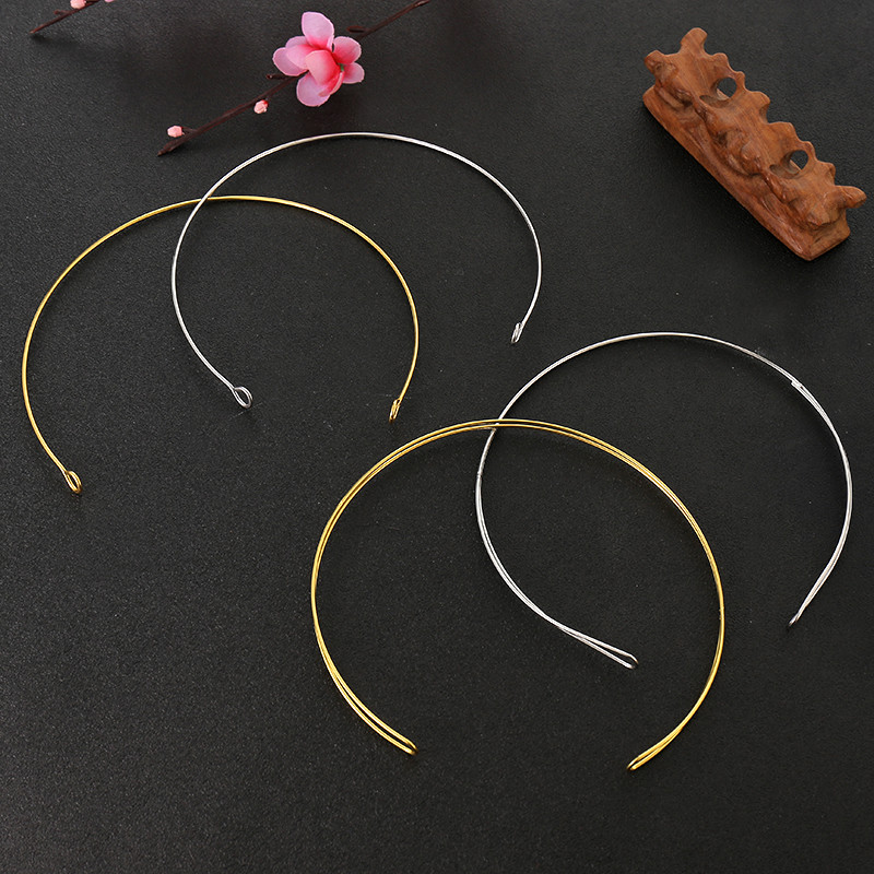 เครื่องประดับ DIY เครื่องประดับศีรษะโลหะสไตล์โบราณเครื่องประดับผมปิ่นปักผมวัสดุที่คาดผมวัสดุที่คาดปลอกคอ Yingluo สองชั้น1