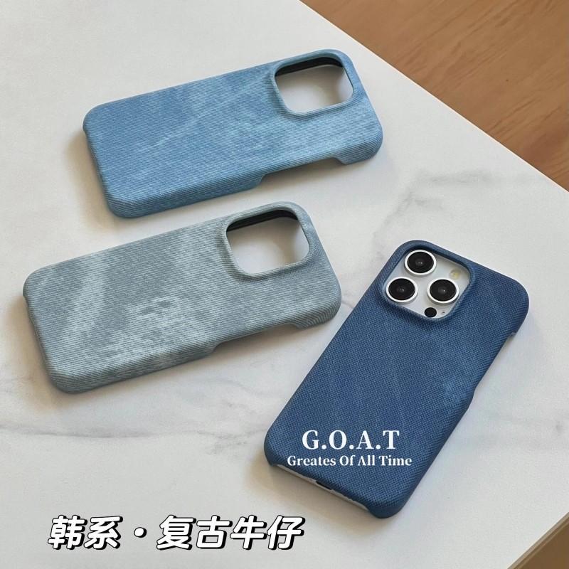 Goat Creative และ minimalist denim ปลอกสําหรับ iPhone 17 11 16 15 14 13 12 Pro max iPhone  16 plus 14 plus กรณีป้องกัน anti-drop ปกหลังกรณี ราคา ถูกที่สุด ดีลบีเคเค แกลเลอรีภาพที่ 7