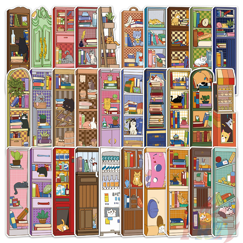 30ชิ้น/เซ็ต※แมวตู้หนังสือบุ๊คมาร์ค※แฟชั่นหนังสือเครื่องหมายของหน้าเครื่องเขียนโรงเรียนอุปกรณ์สํานักงาน