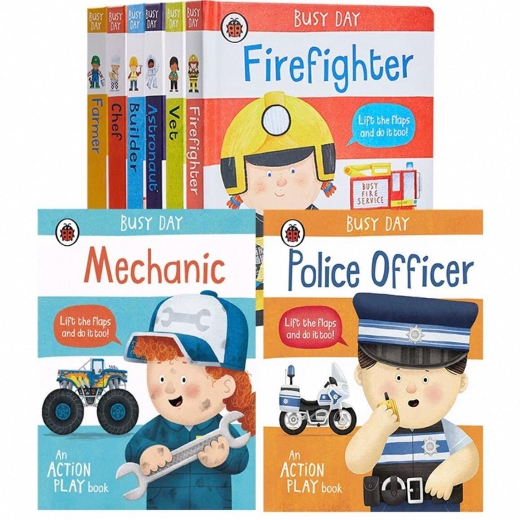 พร้อมส่ง Busy Day an Action Play Book - Segel - Busy Book  Ladybird หนังสือเพื่อการศึกษาสําหรับเด็ก