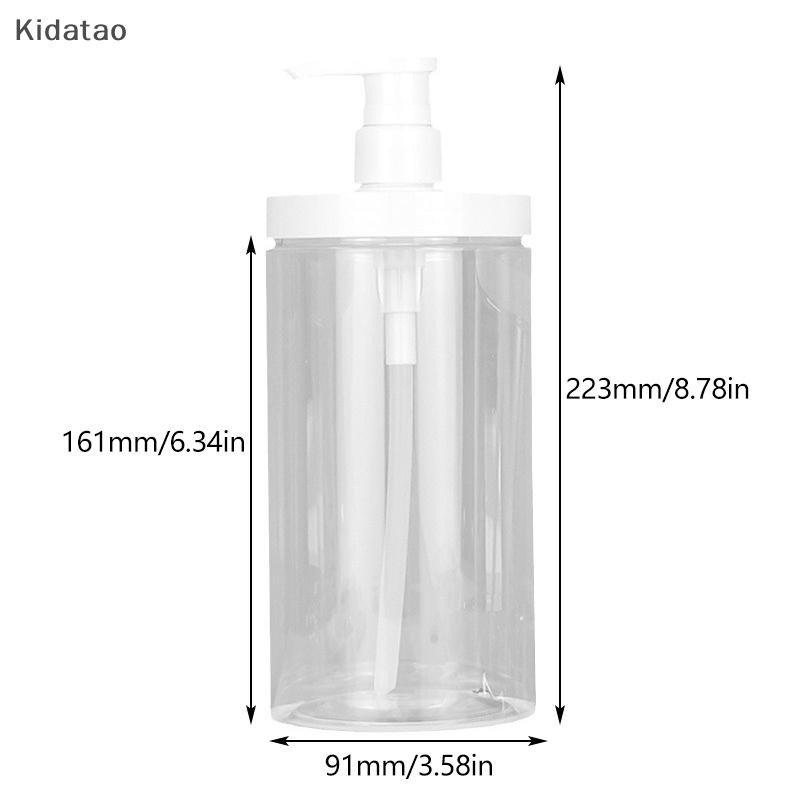 Kidatao PET โลชั่นปั๊มขวดขนาดใหญ่ความจุแชมพูเปล่า Sub-bottling พลาสติกหัวปั๊มฝักบัวคอนเทนเนอร์เครื่องสําอางอุปกรณ์เสริมสําหรับเดินทางใหม่