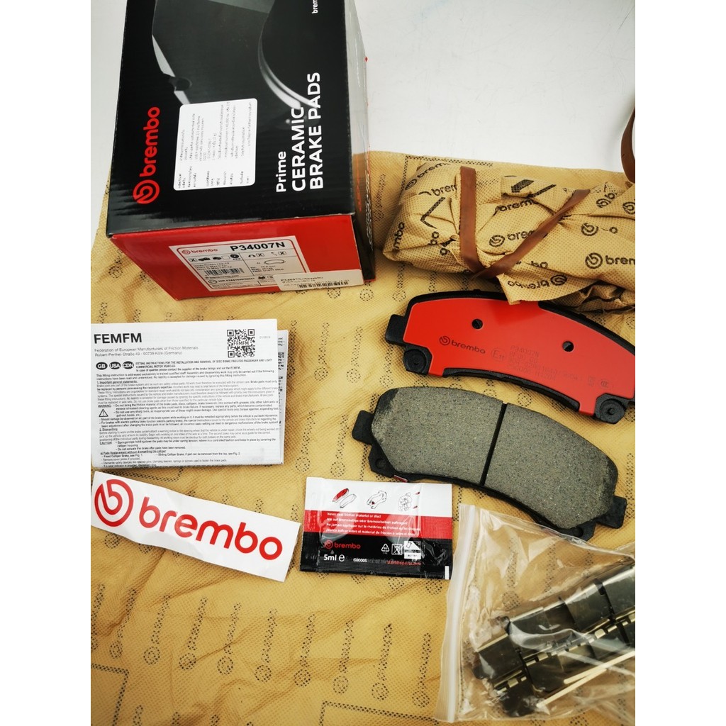 ผ้าดิสเบรคหน้า brembo สำหรับรถISUZU All New D-max,MU-7 07-11, All new D-max MU-x 11-15, MU-X15-19.รห
