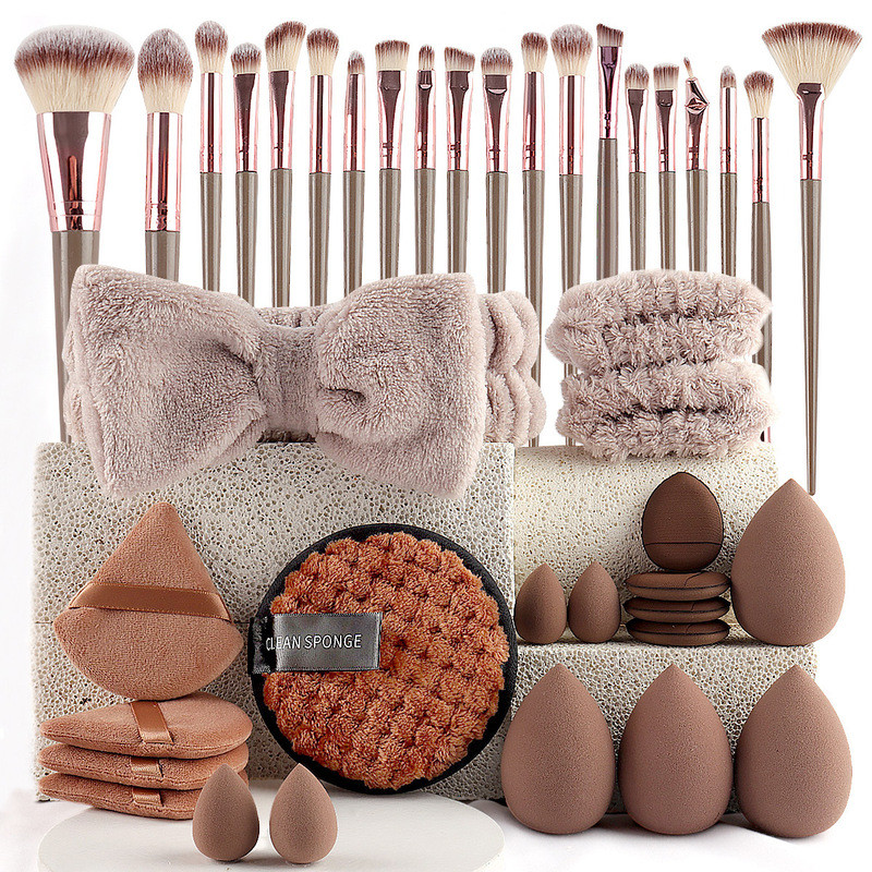 Professional 20-56PCS แปรงแต่งหน้าชุด Soft Fluffy Foundation อายแชโดว์คอนซีลเลอร์ผสม Blush แปรง Kabuki ผู้หญิงเครื่องมือความงาม
