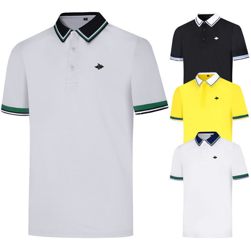 [PG] Summer Golf Mens Clothing Quick-Drying Breathable Short-Sleeved Sports Lapel T24012I Casual NS9