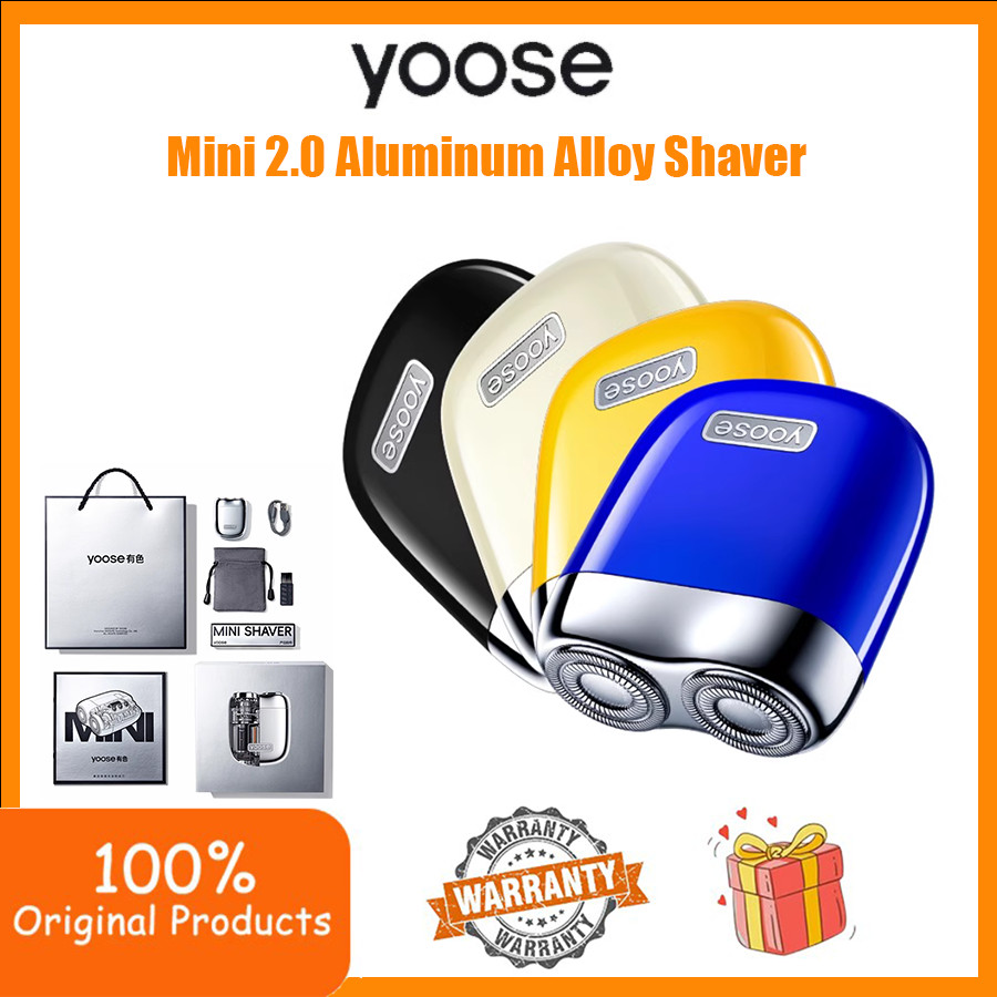 Yoose Mini Shaver 2.0 มีดโกนแบบชาร์จไฟได้ไฟฟ้าแบบพกพาสําหรับ