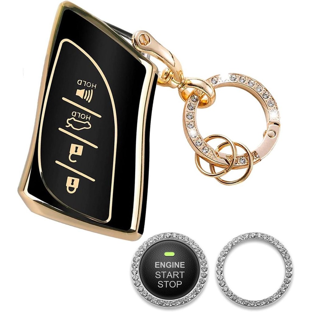 สําหรับ Lexus ES350 Key Fob ฝาครอบใช้งานร่วมกับ Lexus ES300h GX460 UX200 UX250h LC LS500h F-Sport 4 