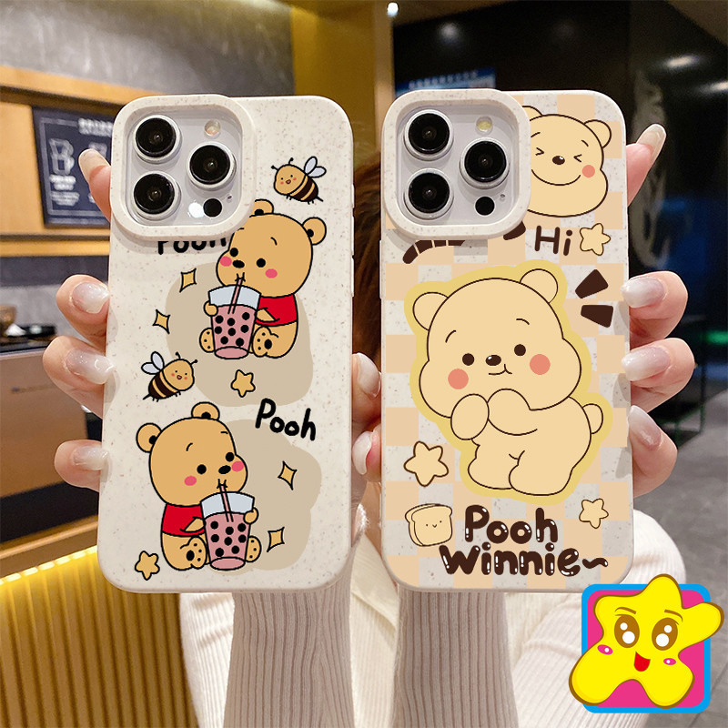เคสโทรศัพท์มือถือ กันกระแทก ลายการ์ตูนหมี Winnie Bear และ Xiong'er สําหรับ IPhone6 7 8G SE2 SE3 15 14 13 12 14 15 Plus 11 Pro Max XS XR