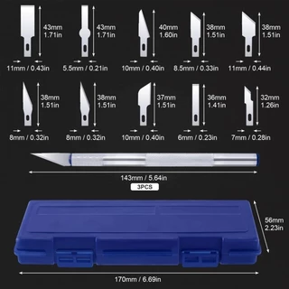 COD ✨ มีดคัตเตอร์ มีดแกะสลัก art knife มีดสำหรับงานโมเดล ด้ามจับอลูมิเนียม มีดคัตเตอร์ มีดแกะสลักผักและผลไม้