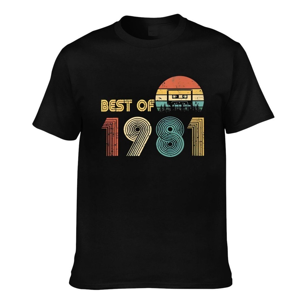 Best Of 1981 40Th Birthday 40 Years Old เสื้อยืดยอดนิยม Man