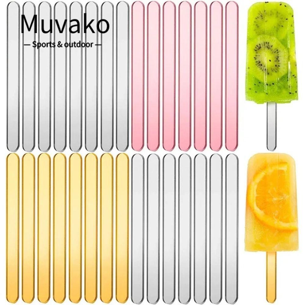 Muvako แท่งไอศกรีม อะคริลิค แฮนด์เมด ใช้ซ้ําได้ สําหรับบ้าน 20 ชิ้น