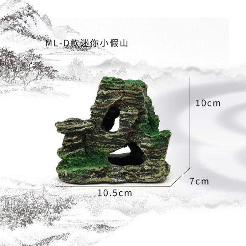 เครื่องประดับ หินเรซิ่นจําลอง สําหรับตกแต่งตู้ปลา - รูปที่ 7