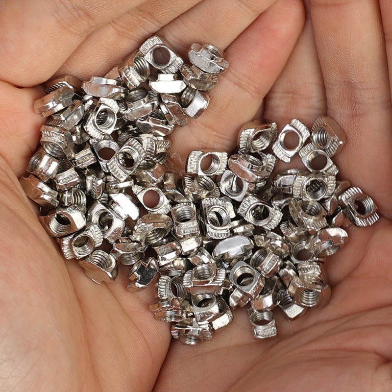 M5 T-Slot Nut – ตัวยึดหัวค้อนชุบเหล็กคาร์บอน – สกรูเลื่อนสําหรับการติดตั้งโปรไฟล์อลูมิเนียม, อุปกรณ์ยึดยึดอเนกประสงค์ ราคา ถูกที่สุด ดีลบีเคเค แกลเลอรีภาพที่ 4