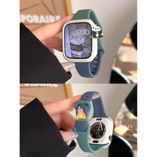 ซิลิโคน ซิลม S11 สําหรับ Apple Watch 2 49 มม. ชุด 9 41/45 มม. 40/44 มม. 38/42 สําหรับ iWatch 1-8