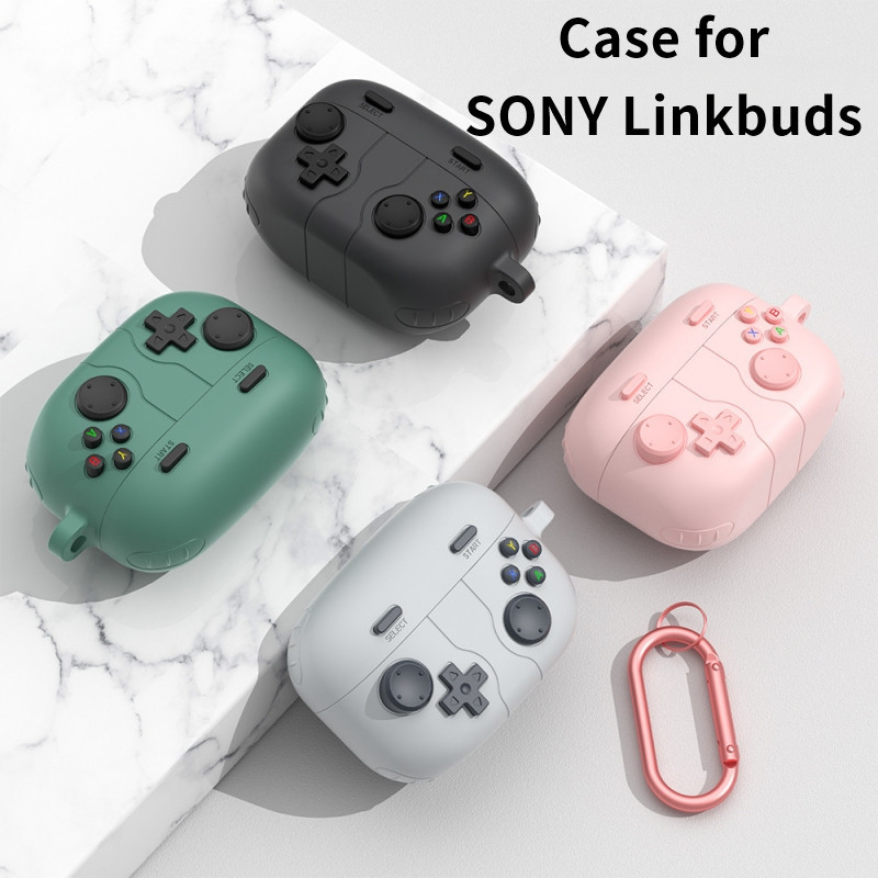 เคสป้องกันหูฟัง แบบนิ่ม กันกระแทก พร้อมตะขอ สําหรับ Sony Linkbuds S