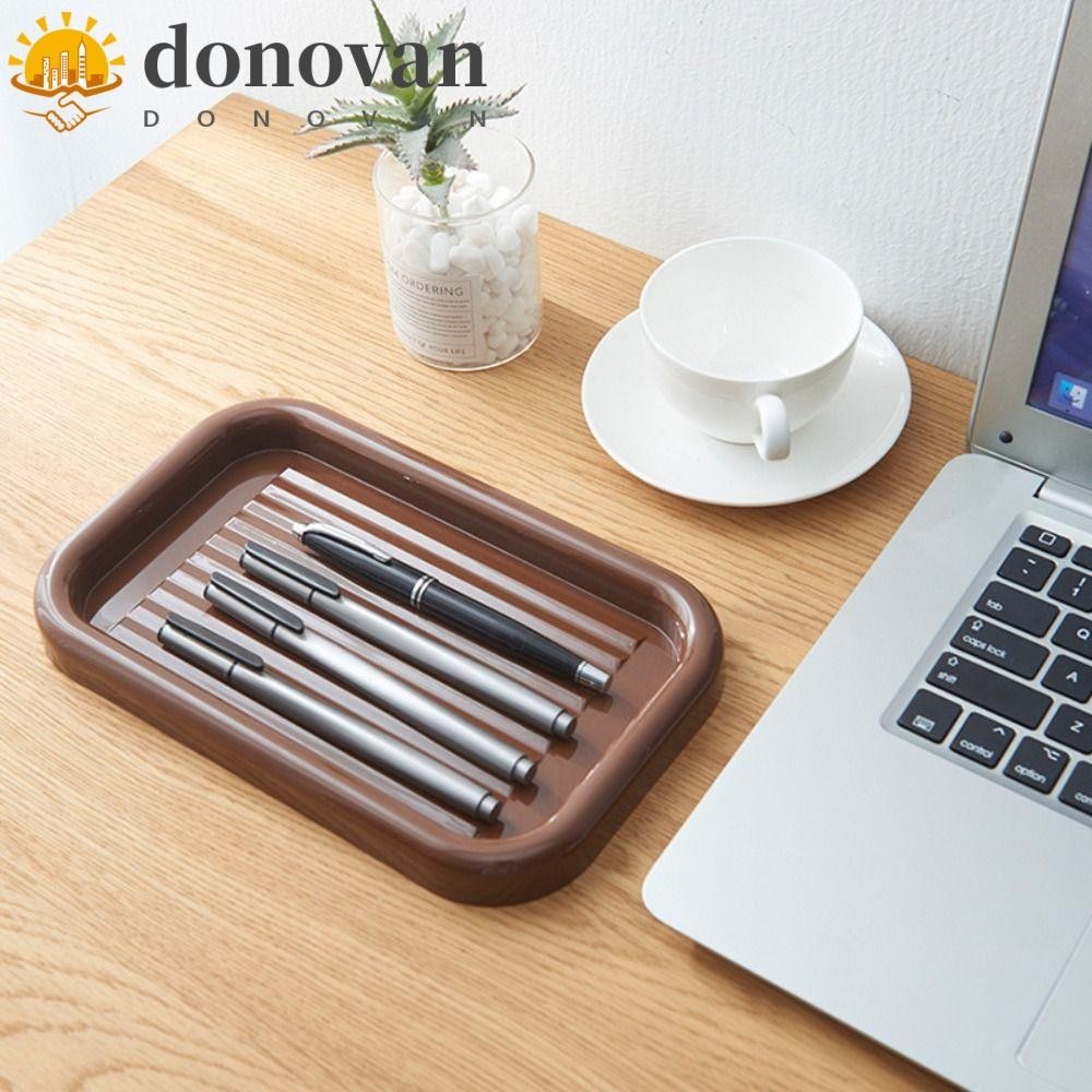 Donovan ถาดพลาสติก ขนาดใหญ่ จุของได้เยอะ แบบสร้างสรรค์ สําหรับใส่ปากกา ดินสอ เครื่องเขียน ใช้ในบ้าน ห้อง