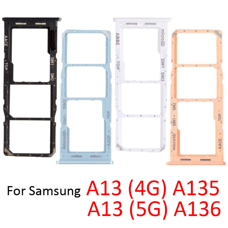 ใหม่ อะแดปเตอร์ถาดซิมการ์ด SD พร้อมเครื่องมือ สําหรับ Samsung Phone A13 4G 5G A135 A136 A135F A135M 