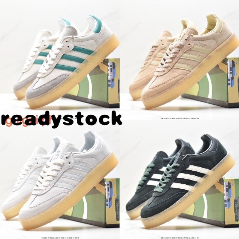ลดล้างสต็อก SAMBA KITH CLARKS รองเท้าผ้าใบลําลอง ข้อสั้น เหมาะกับการเล่นกีฬา สําหรับผู้ชาย ผู้หญิง QT26 8ICA