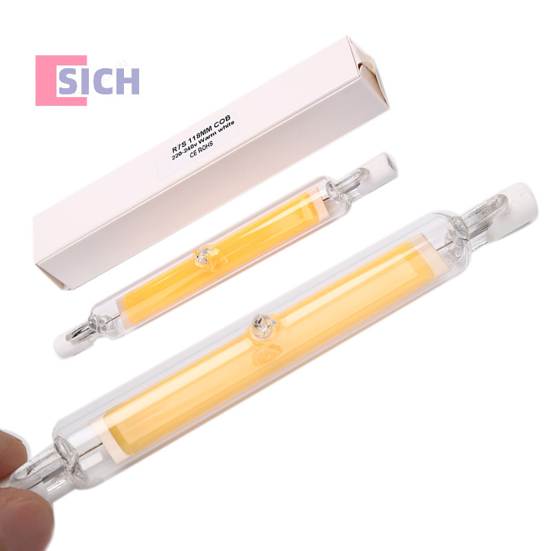 [Sich] หลอดไฟ LED R7S COB 78 มม. 118 มม. สําหรับเปลี่ยน Haen 1 ชิ้น
