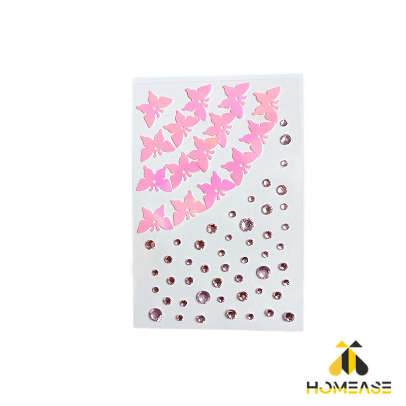 HA สติ๊กเกอร์แต่งหน้า ประดับเพชร DIY Butterfly Sticker