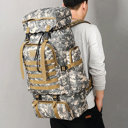 ⛺️(พร้อมส่งในไทย)กระเป๋า backpack กระเป๋าเดินทาง กระเป๋าเดินป่า ขนาด 80 ลิตร
