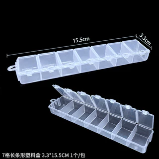 กล่องพลาสติกใส ถอดออกได้ สําหรับเก็บเครื่องประดับ ต่างหู DIY