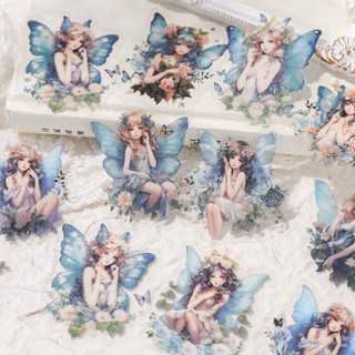 Mr. Paper แพ็ค 30 แผ่น สติ๊กเกอร์กันน้ำ ดอกไม้ผีเสื้อ สติ๊กเ…