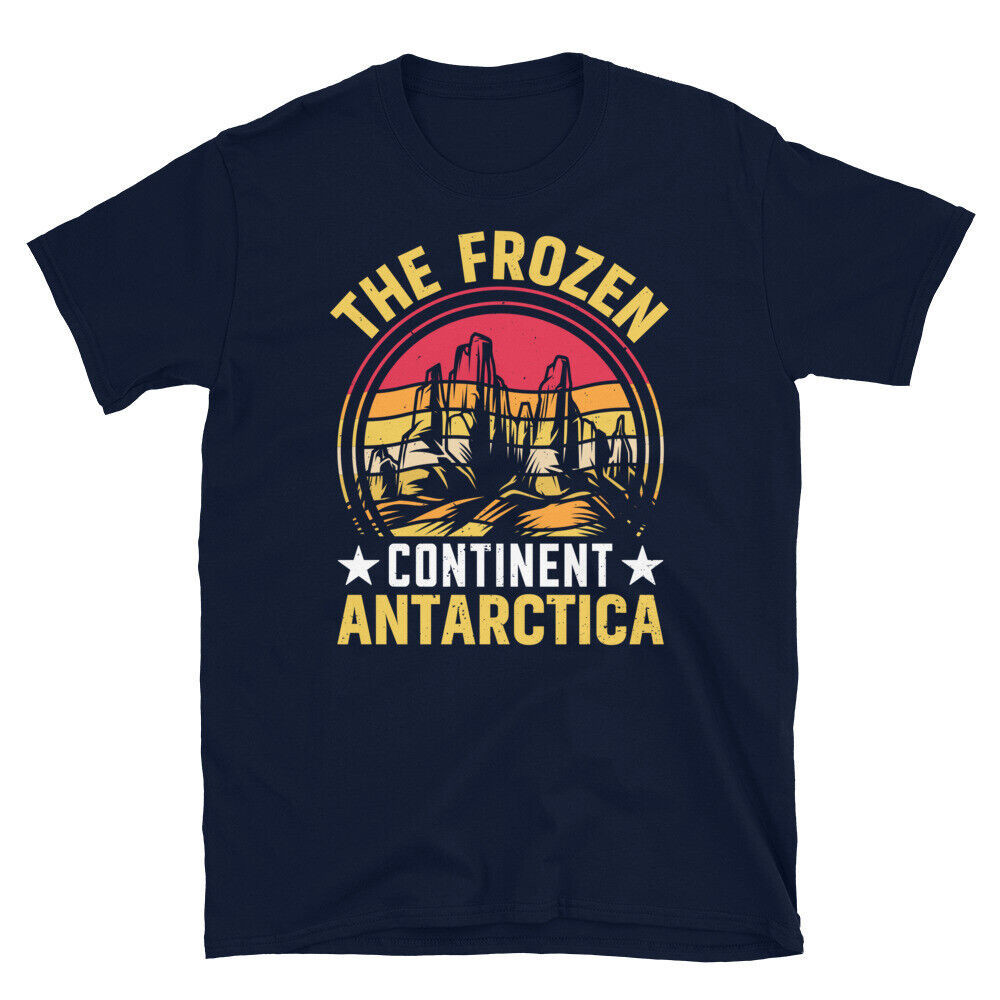 เสื ้ อยืดแขนสั ้ น Antarctica South Pole ทวีปแช ่ แข ็ ง