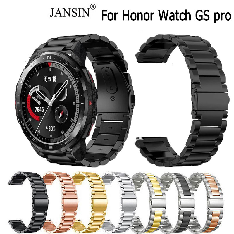 สาย Honor Watch GS pro New สายนาฬิกาข้อมือ สแตนเลส สำหรับ สำหรับ honor New สมาร์ทวอทช์