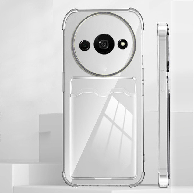 เคสโทรศัพท์ Xiaomi Redmi A3 23129RN51X MZB0H0KIN MZB0H0LIN MZB0H0MIN / Redmi A3x เคสใสใสภาพผู้ถือบัต