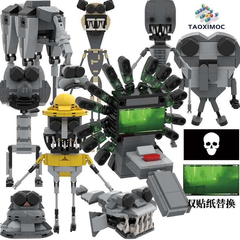 เข ้ ากันได ้ กับเลโก ้ Zoonomaly Deformable Zoo Building Blocks ของเล ่ นการเรียนรู ้ สําหรับเด ็ ก