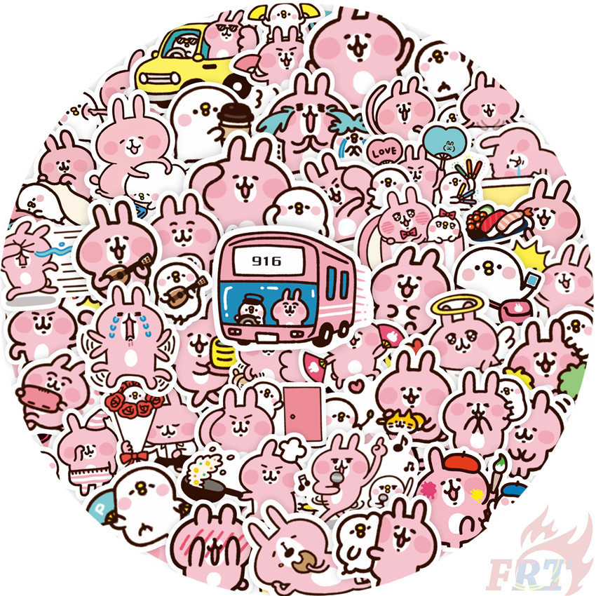 100Pcs/Set Kanahei . Usagi Stickers DIY Fashion Decals Doodle Stickers
