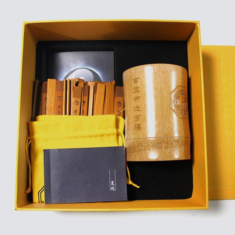 I Ching Sixty-Four Trigram Bamboo Sticks Gossip Tool 64 Trigrams Sign รวมถึง Trigram Six Yao Tarot C