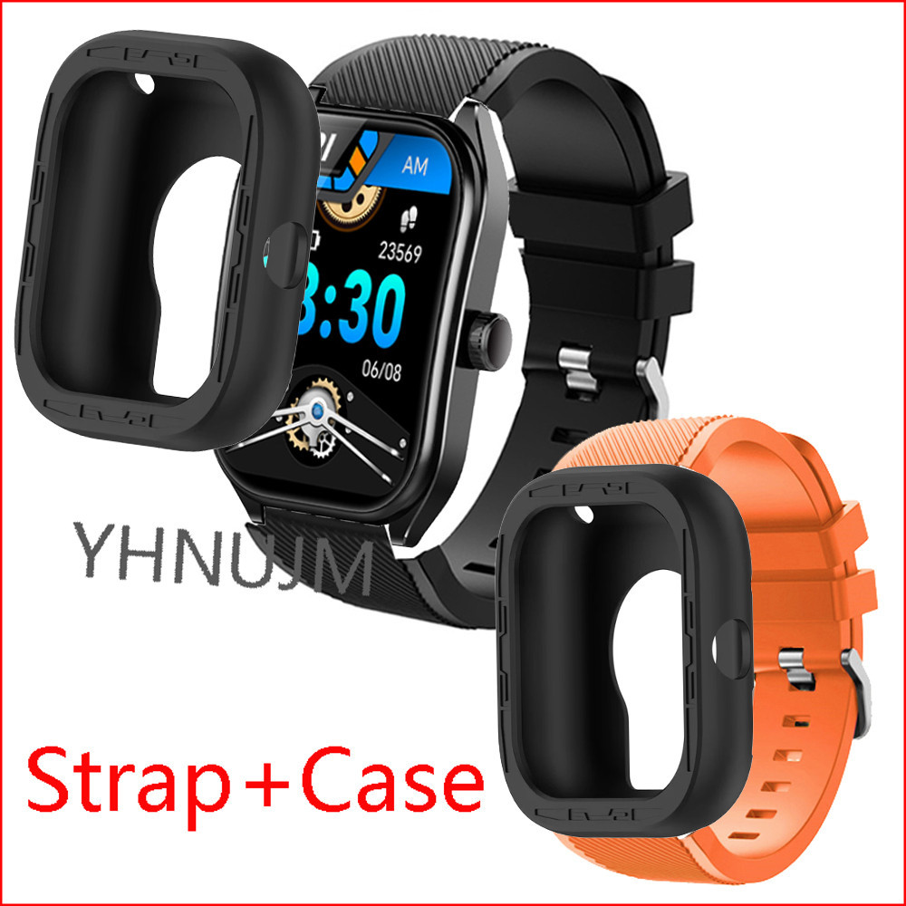 เคส  Aolon Curve สมาร ์ ทนาฬิกาป ้ องกันเปลือกกันชนสําหรับ Aolon Curve Smartwatch สายซิลิโคนกีฬานาฬิ