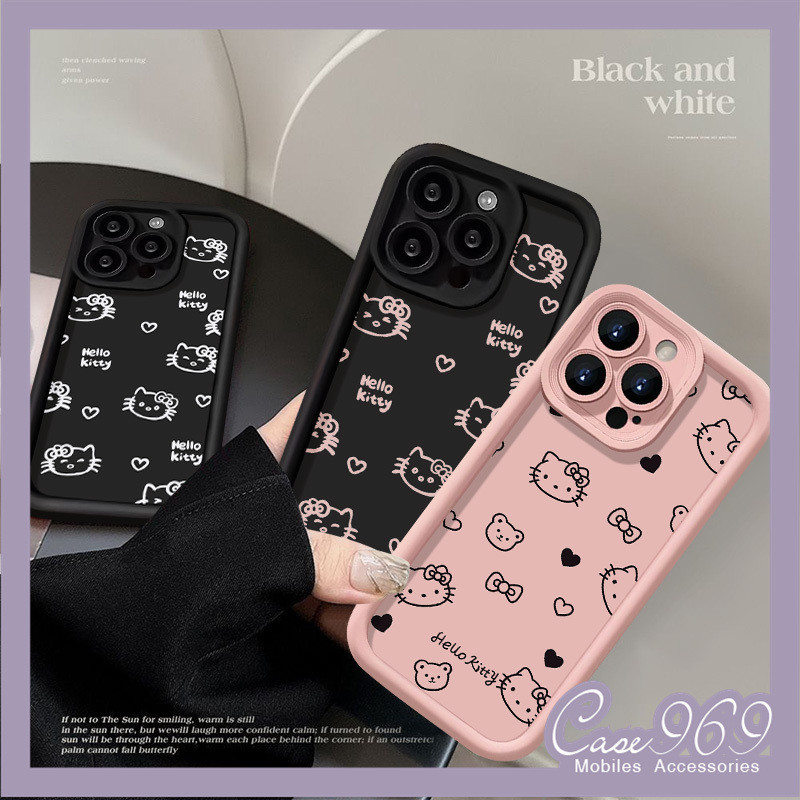 การ์ตูนน่ารักแมวคิตตี้ดูเดิล Samsung A03 A34 A02s A13 A03s A14 A15 A23 A12 A24 A32 A53 A54 A21s A05 A52 A05s A25 A50