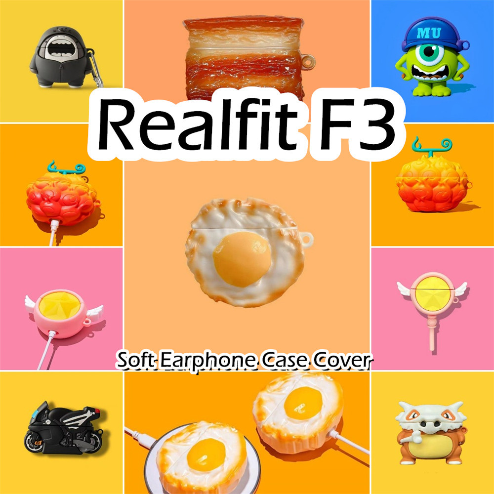 พร้อมส่ง! นําไปใช้กับ Realfit F3 เคส Case เคสหูฟัง การ์ตูนชุดนวัตกรรม ซิลิโคนนุ่ม เคส เคสหูฟัง NO.3