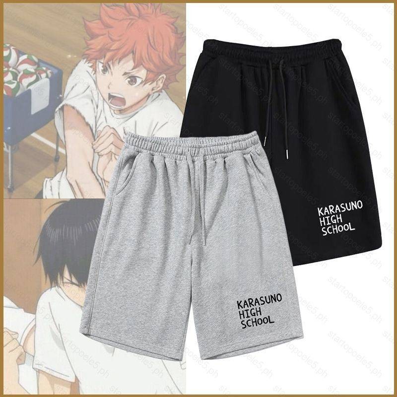 Haikyuu Karasuno High School Hinata Shoyo Tobio Kageyama คอสเพลย ์ ผ ้ าสบายๆกีฬาชายหาดกางเกงขาสั ้ น 56