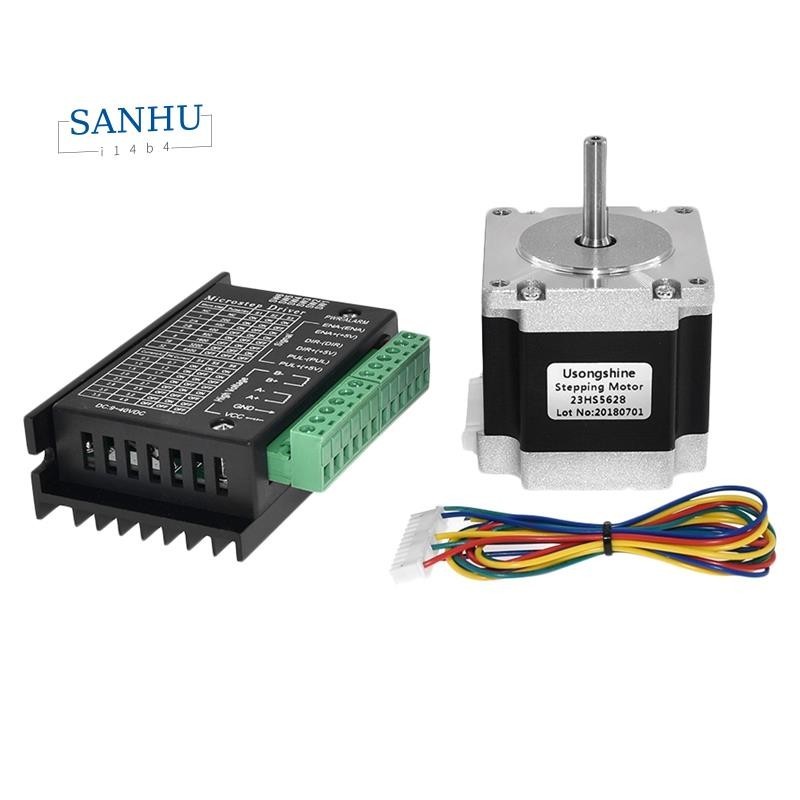 【sanhui14b4 】Nema 23hs5628 Stepper Motor 57 มอเตอร์ 2.8A พร้อม TB6600 Stepper Motor Driver NEMA17 23 สําหรับ CNC และ 3D ชิ้นส่วนเครื่องพิมพ์