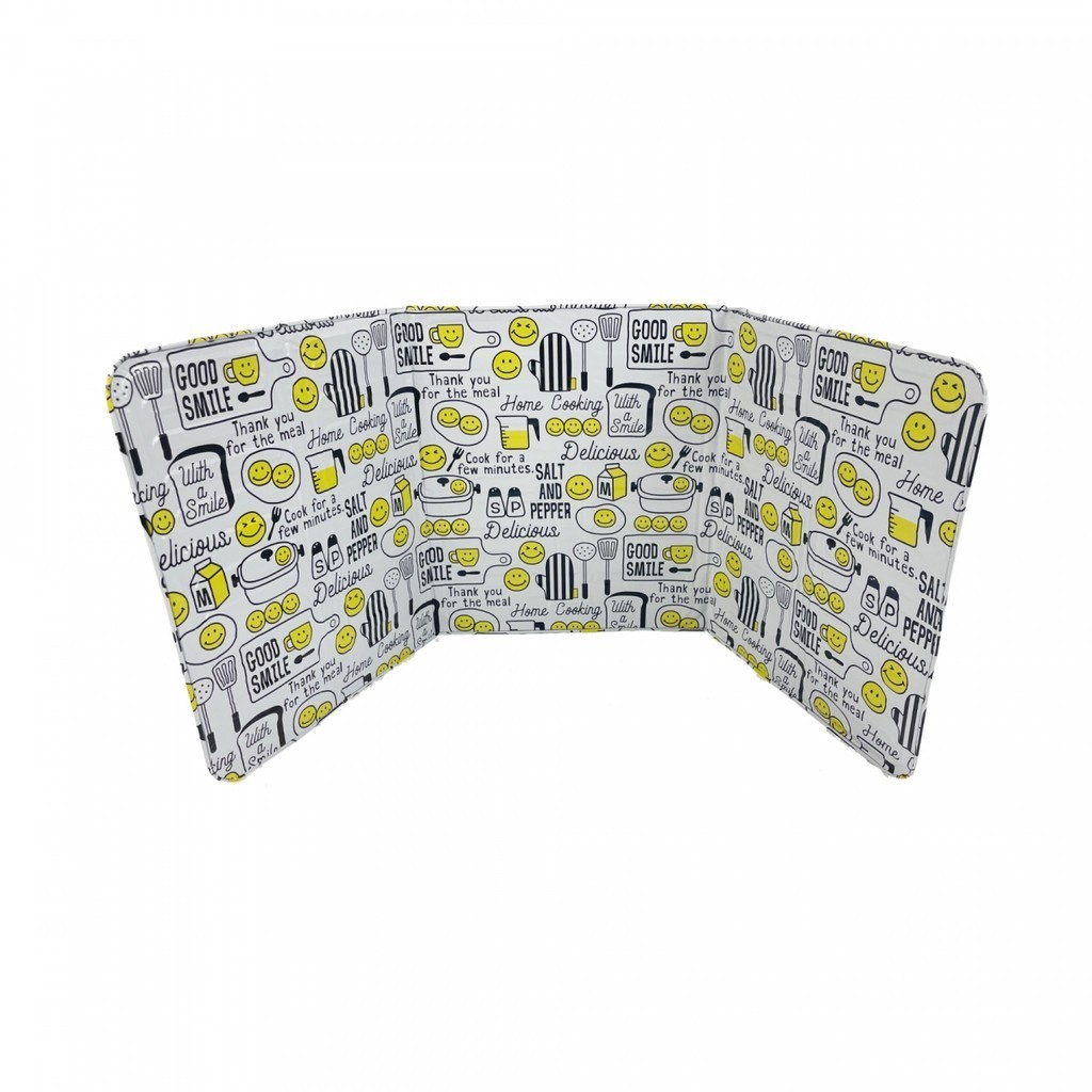 GlobalHouse SANE ฉากกันน้ำมันกระเด็น 84x32.5 ซม. YURI-ALU ลายสมายลี่ สินค้าของแท้คุณภาพดี