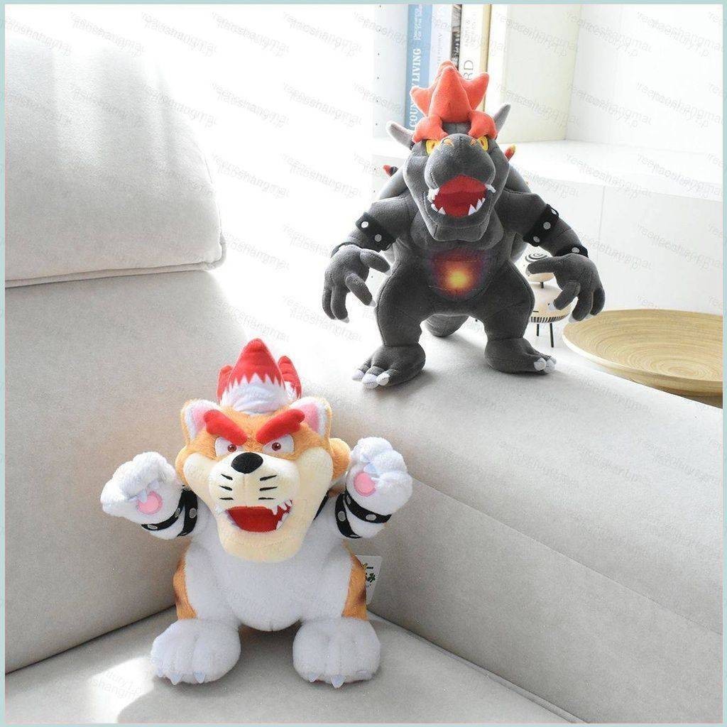 Super Mario 3D World Angry Dark Fire Bowser แมว Bowser ตุ๊กตาตุ๊กตาของขวัญเด็ก Koopa ตุ๊กตาของเล่นสํ