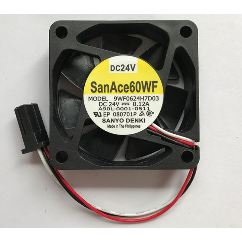 พัดลม CPU ใหม่สําหรับ Sanyo A90L-0001-0511/0423 # 105S 9WF0624H7D03/D05 สําหรับ FANUC พัดลม 24V 0.12