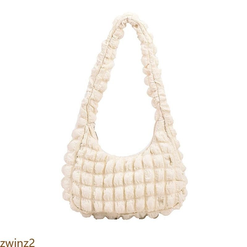 Zwinz2 Delicate Handbag Pleated Cloud Bag Shoulder Bag Underarm Bag Small Square Bag for Valentine s Day Mother s Day